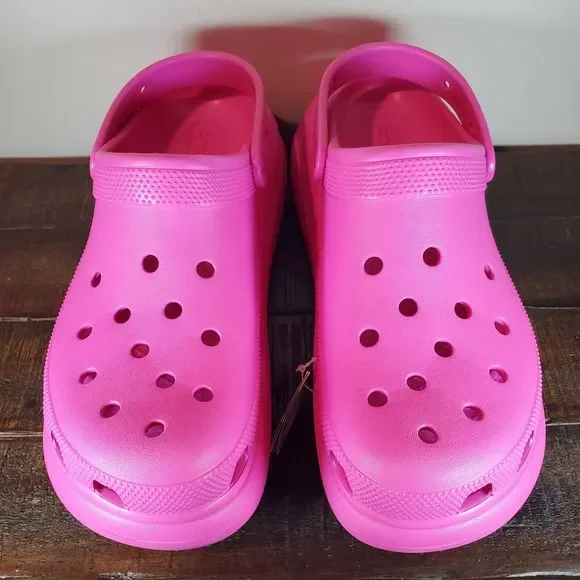 Crocs Classic Mega Crush Clogs Mens Size 11 Platform Sandals Shoes Pink - Picture 3 of 12
